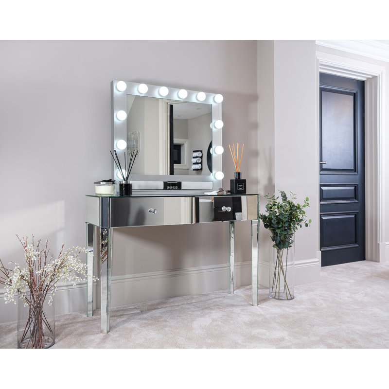 Carme Home Dressing Table with Mirror Wayfair.co.uk